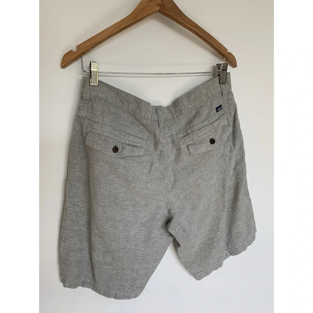 PATAGONIA Shorts Men 32 GreenishBeige HEMP/ORGANIC COTTON Chino Pockets Outdoors